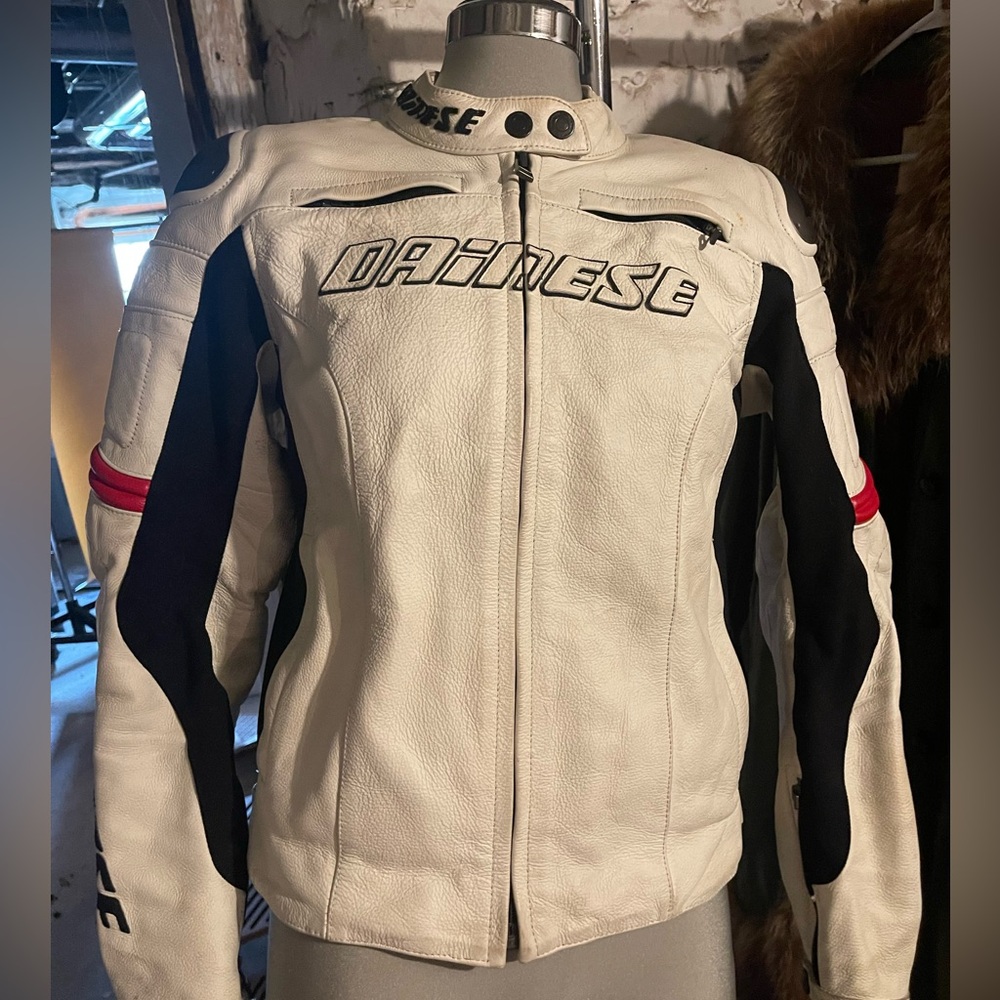 Women's White and Black Jacket